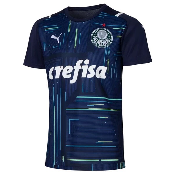 Thailand Trikot Palmeiras Torwart 2021-22 Blau Fussballtrikots Günstig